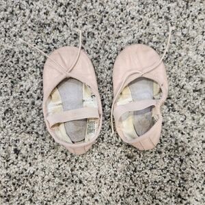 Bloch Pink Soft-leather Ballet Slipper with Drawstring